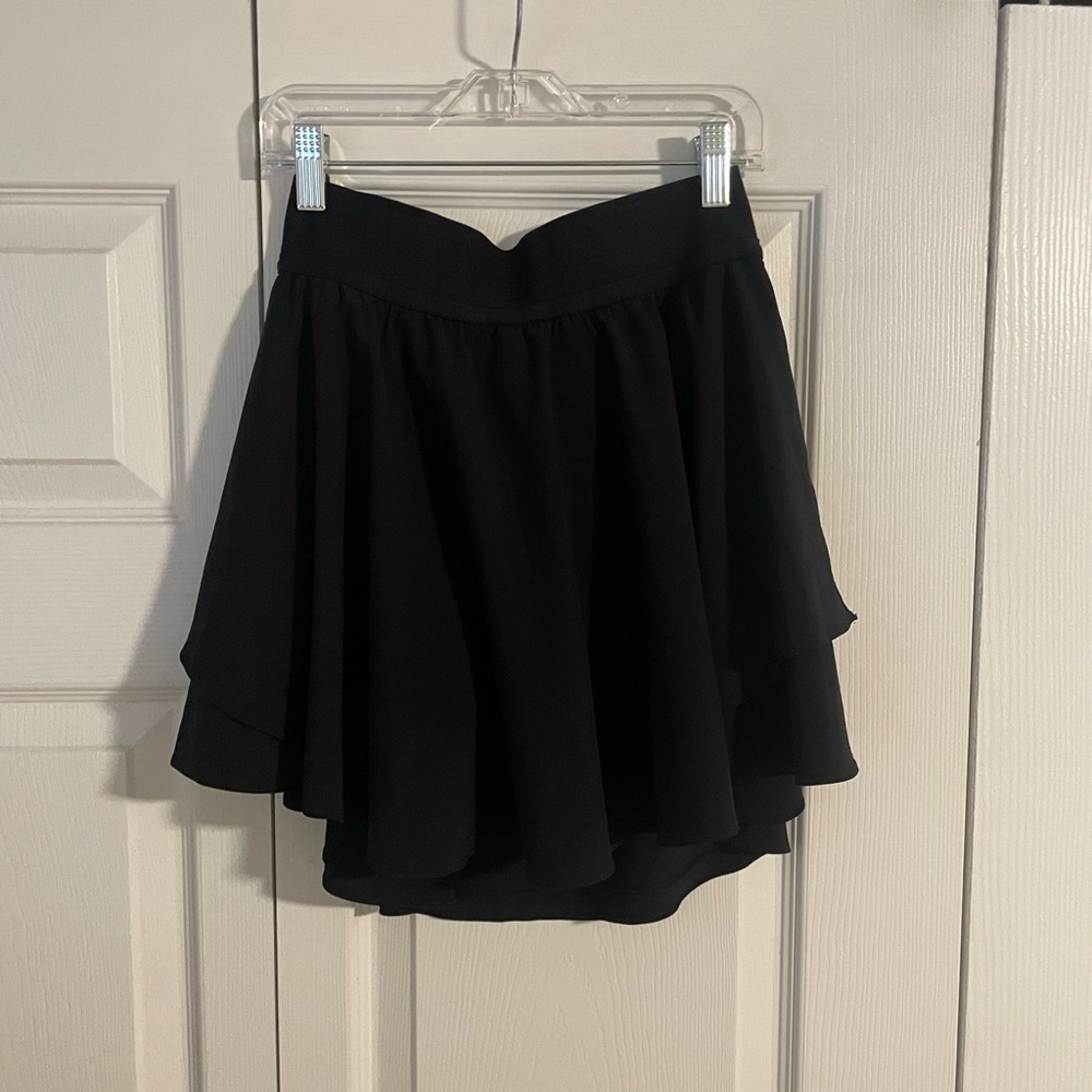 lululemon athletica Black Court Rival High Rise Tennis Skirt